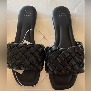 A new day braided slip on brand new sandals
